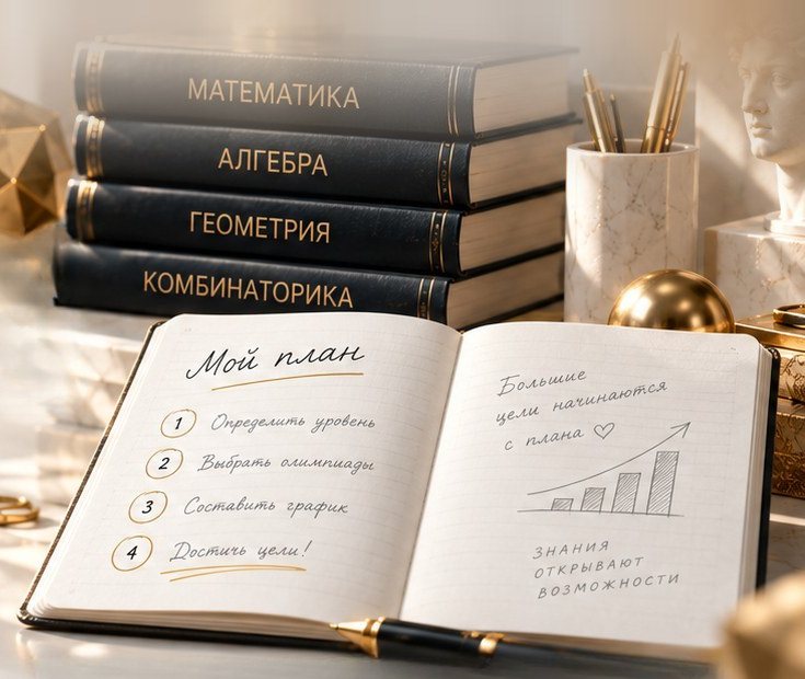 Тетрадь «Мой план» на фоне учебников